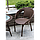 Набір садових меблів стіл і 2 стільці коричневий Jumi SATURN, фото 7