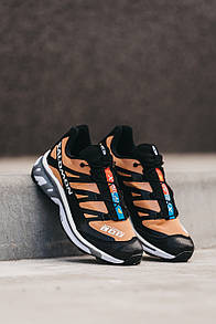 Кросівки чоловічі коричневі Salomon XT-4 Advance Brown Black White Grey (12267)