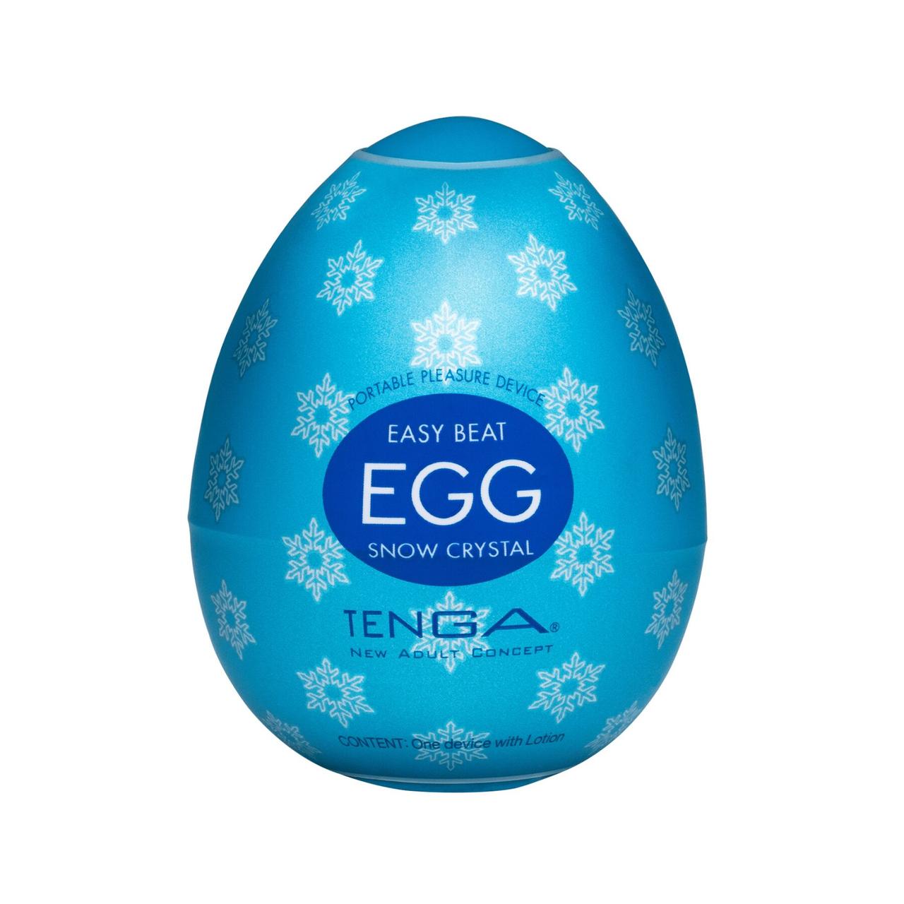 Мастурбатор-яйце Tenga Egg Snow Crystal з охолоджувальним лубрикантом, фото 1