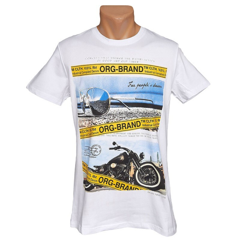 Футболка для чоловіків від бренду Daniel and Jones біла, фото 1