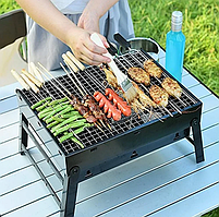 Гриль мангал портативний Portable barbecue grill 360x270x280