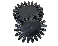 Палитра-ромашка для гель-лаков (черная) 10 шт