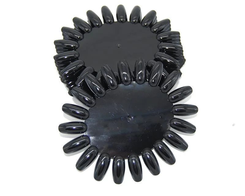 Палитра-ромашка для гель-лаков (черная) 10 шт - фото 1 - id-p1866798883