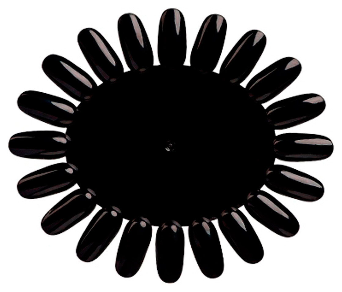 Палитра-ромашка для гель-лаков (черная) 10 шт - фото 2 - id-p1866798883