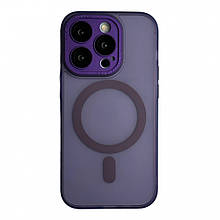 Protective camera Matte Case with MagSafe — iPhone 14 — Deep Purple