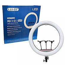 Лампа кільцева LED 56 см LJJ-22" 22" 480 pcs lights, touch switch+12V adapter + remote