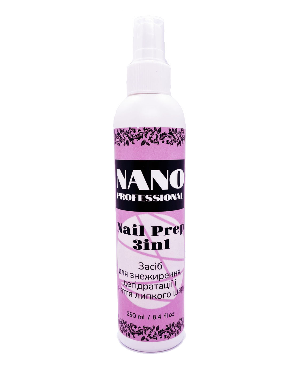 Средство для ногтей Nail Prep 3в1 Nano Professional, 250 мл - фото 1 - id-p1866799277