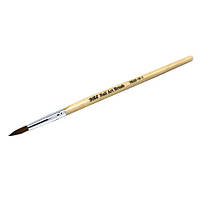 Кисть для акрилового наращивания YRE №10 Круглая с деревянной ручкой