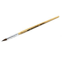 Кисть для акрилового наращивания YRE №8 Круглая с деревянной ручкой