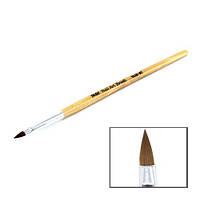 Кисть для акрила YRE №2 Плоская с деревянной ручкой