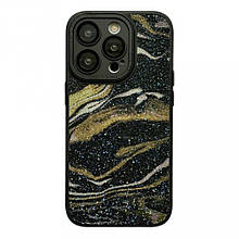 Glitter Marble Case — iPhone 14 Pro — Black