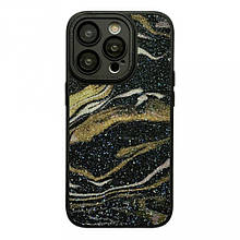 Glitter Marble Case — iPhone 14 Plus — Black