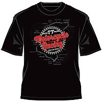 Футболка IOMTT Motorcycle Racing Map Retro T-Shirt Black (S)