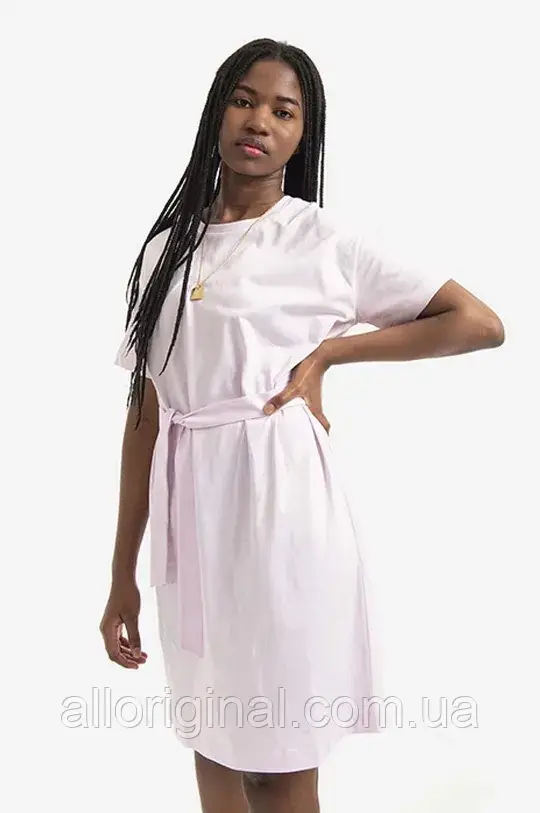 AllOriginal Бавовняна сукня A.P.C. колір рожевий mini oversize COEIO.F05947-ROSEPALE розмір: XS, S, M, фото 1