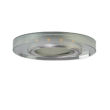 Точковий світильник з білим LED підсвічуванням метал хром 90 мм, фото 5