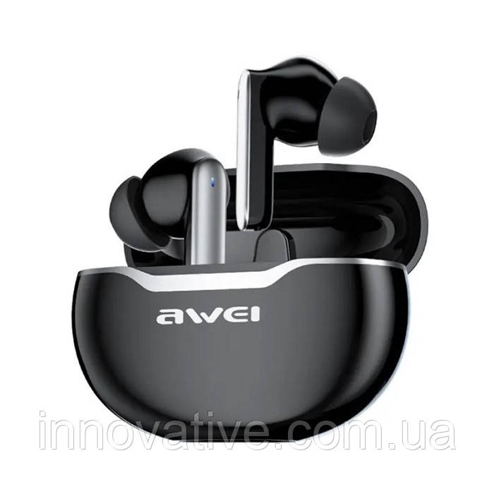 Бездротові Bluetooth-навушники Awei T50 (Чорний), фото 1