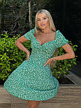 Мила літня сукня з коротким рукавом Тканина софт Розміри 42-44,46-48,50-52, фото 2