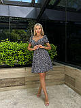 Мила літня сукня з коротким рукавом Тканина софт Розміри 42-44,46-48,50-52, фото 4