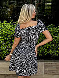 Мила літня сукня з коротким рукавом Тканина софт Розміри 42-44,46-48,50-52, фото 5