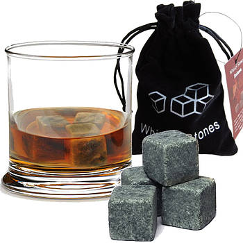 Камені для охолодження віскі Whiskey Stone, 9шт / Кубики для охолодження напоїв / Набір каменів для охолодження