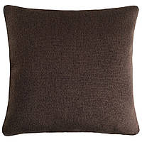 Декоративная подушка на диван 35х35 коричневого цвета