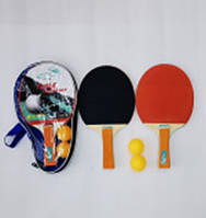 Теннис настольный ТТ2305 (50шт) 2 ракетки, 2 мячика, в сумке