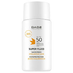 Сонцезахисний флюїд для всіх типів шкіри Babe Super Fluid SPF 50, 50 мл