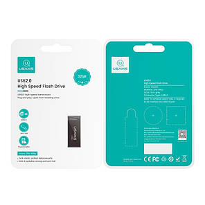 Флешка 32GB USAMS US-ZB206 USB2.0 High Speed Flash Drive Grey N, фото 4