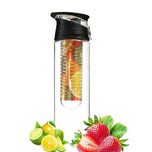 Пляшка для води FRESH FLAVOR WATER BOTTLE Чорна