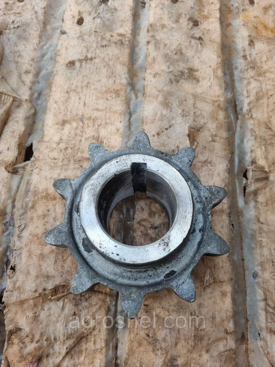 Зірочка z = 10 вала похилої камери Дон (сталева), фото 1