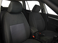 Чехлы RENAULT DUSTER / SANDERO цельная 2007- задняя спинка и сидение цельные; 5 подголовн; airbag.