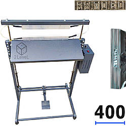 Підлоговий зварювач постійного нагріву Датер 400мм Єврошов 20мм Спайщик пакетів з датою ПН-400д