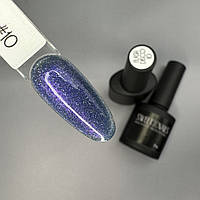 Гель лак для нігтів світловідбиваючий блакитний хамелеон Sweet Nails Flash Disco №10 8 мл