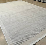 Світлий бамбуковий килим із зеленим сірим малюнком, фото 2