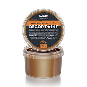 Фарба декоративна акрилова "DECOR PAINT" МІДЬ 0,25кг Ролакс