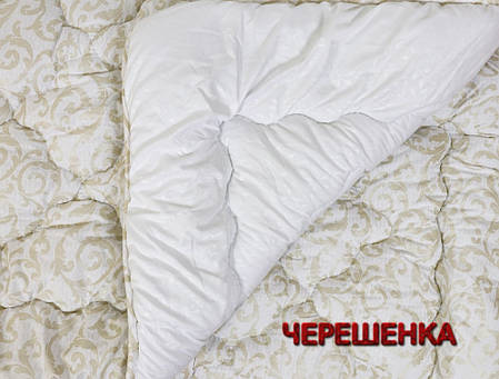 Двоспальна зимова ковдра мікрофібра / холофайбер 175х215 двостороння стьобана гіпоалергенна, фото 2