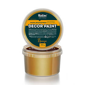 Фарба декоративна акрилова "DECOR PAINT" БРОНЗА 0,25кг Ролакс