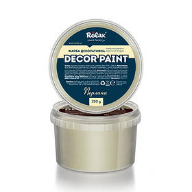 Фарба перламутрова декоративна акрилова "DECOR PAINT" ПЕРЛИНА 0,25 кг Ролакс