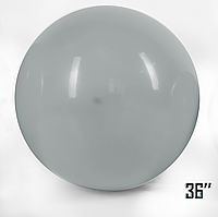 Латексный воздушный шар-гигант без рисунка Show Серый, 36" 90 см