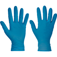 Перчатки нитриловые одноразвовые неопудреные SPOONBILL синие 50 пар