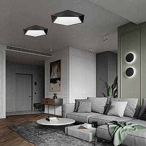 Чёрная люстра з пультом "Звёздочка" (52см, 70W) 52-L77 ВК, фото 3