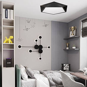 Чёрная люстра з пультом "Звёздочка" (52см, 70W) 52-L77 ВК, фото 2