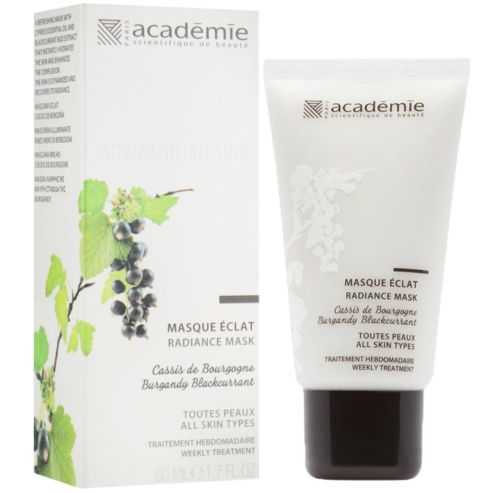 Маска-сяйво «Бургункова чорна смородина» Academie Aromatherapie Radiance Mask 50ml, фото 1
