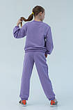Дитячий спортивний костюм на дівчинку фіолетового кольору р.104-170, фото 5