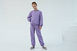 Дитячий спортивний костюм на дівчинку фіолетового кольору р.104-170, фото 6