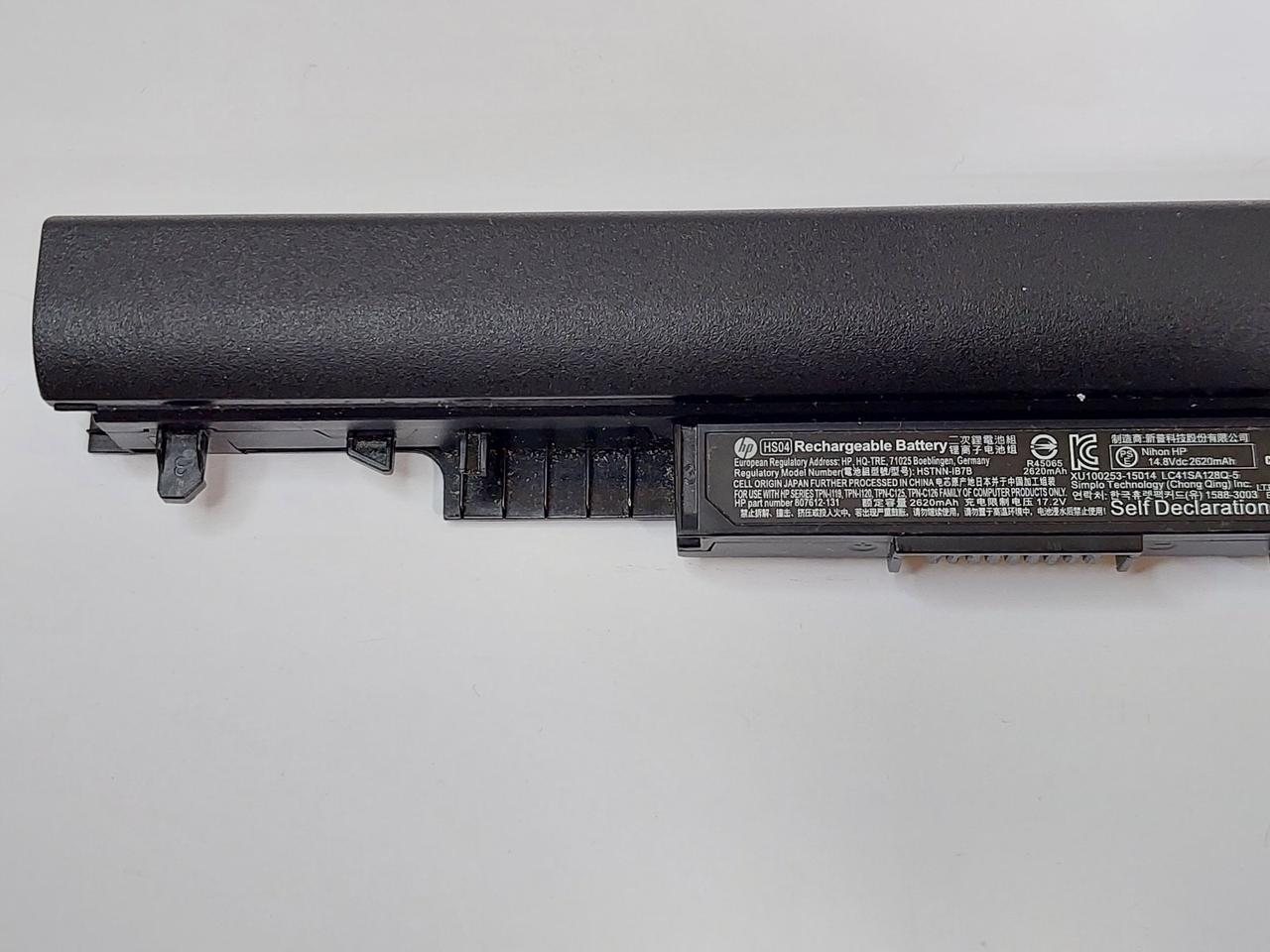 Б/У Оригинальная батарея для ноутбука HP 250 G5, 255 G5, 250 G4, 255 G4, 15-AC, 15-AY, 15-AF (HS04) - фото 2 - id-p1866916534