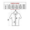 Сорочка чоловіча, приталена (Slim Fit), з коротким рукавом, FITMENS FS-001787 BEYAZ 97% бавовна 3% еластан, фото 4