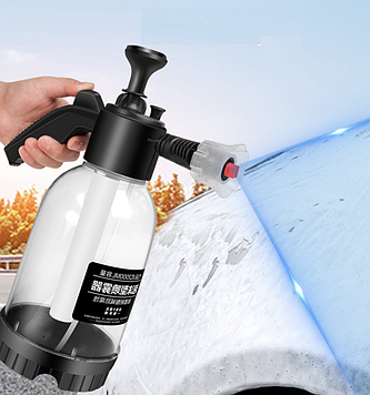 Помповий розпилювач для миття авто 2 л / Ручний обприскувач для авто / Помповий піноутворювач