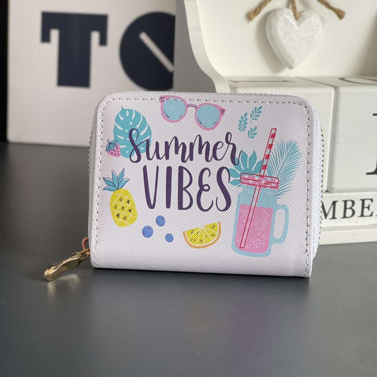 Гаманець жіночий "Літо. Summer Vibes", Кошелек экокожа 2009-7
