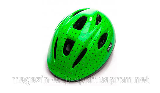 Шолом дитячий Green Cycle Flashy зелено-чорний